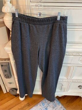 a new day Gray Herringbone Wide-Leg Pants